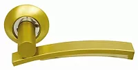 Дверная ручка Archie Sillur мод. 114 S.GOLD/MA (матовое золото/белый акрил)