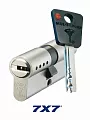 Цилиндровый механизм Mul-T-Lock 7х7 90мм (50х40) ключ/ключ (никель)