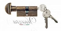 Цилиндровый механизм Venezia 70мм (ант. бронза) ключ/вертушка