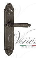 Дверная ручка на планке Venezia Castello PASS проходная PL90 (ант. серебро)