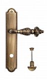 Дверная ручка на планке Venezia Lucrecia WC сантехническая PL98 (мат. бронза)