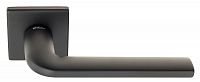 Дверная ручка Fratelli Cattini мод. LINEA 8FS-NM (матовый черный) квадратное основание 5 мм (тонкое)