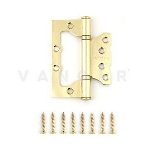 Дверная петля без врезки Vanger 100мм (золото) 100*75*2,5-P2-G; ?>