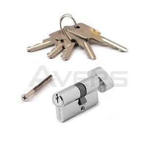 Цилиндровый механизм Avers ZC-60-C-CR (хром) ключ/верт.; ?>