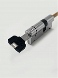 Цилиндровый механизм ML-art 85мм CX-02 (55/30шток) ключ/шток 5 кл. CP (хром)
