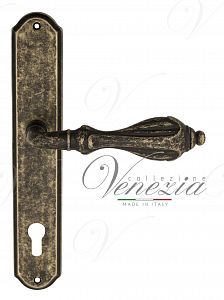 Дверная ручка на планке Venezia Anafesto CYL под цилиндр PL02 (античная бронза); ?>