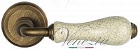 Дверная ручка Venezia Colosseo D1 (мат. бронза с керамикой)