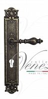 Дверная ручка на планке Venezia Gifestion CYL под цилиндр PL97 (ант. бронза)