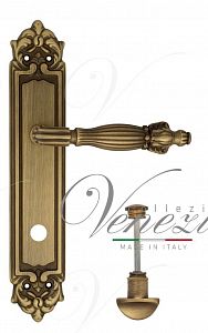 Дверная ручка на планке Venezia Olimpo WC сантехническая PL96 (мат. бронза); ?>