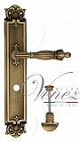 Дверная ручка на планке Venezia Olimpo WC сантехническая PL97 (мат. бронза)