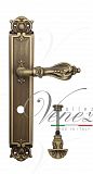 Дверная ручка на планке Venezia Florence WC-4 сантехническая PL97 (мат. бронза)