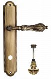 Дверная ручка на планке Venezia Monte Cristo WC-4 сантехническая PL98 (мат. бронза)