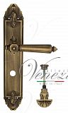 Дверная ручка на планке Venezia Castello WC-4 сантехническая PL90 (мат. бронза)