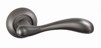 Дверная ручка RENZ DH 89-08 Розаро MBN (матовый черный никель)