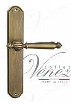 Дверная ручка на планке Venezia Pellestrina PASS проходная PL02 (матовая бронза)