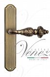 Дверная ручка на планке Venezia Lucrecia PASS проходная PL02 (мат. бронза)