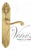 Дверная ручка на планке Venezia Vivaldi PASS проходная PL90 (полир. латунь)