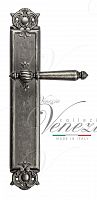 Дверная ручка на планке Venezia Pellestrina PASS проходная PL97 (ант. серебро)