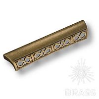 Мебельная ручка BRASS 15.176 современная классика 128 мм 12 (античная бронза)