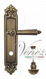Дверная ручка на планке Venezia Castello WC-4 сантехническая PL96 (мат. бронза)