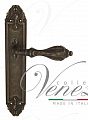 Дверная ручка на планке Venezia Anafesto PASS проходная PL90 (античная бронза)