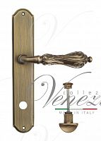 Дверная ручка на планке Venezia Monte Cristo WC сантехническая PL02 (мат. бронза)