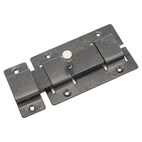 Задвижка Секрет-Киров ЗД-02 прямоугольный ригель (антик серебро)