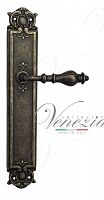 Дверная ручка на планке Venezia Gifestion PASS проходная PL97 (ант. бронза)