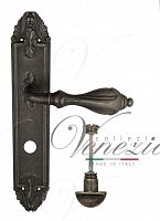 Дверная ручка на планке Venezia Anafesto WC сантехническая PL90 (античное серебро)