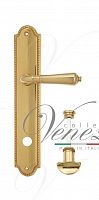 Дверная ручка на планке Venezia Vignole WC сантехническая PL98 (полир. латунь)