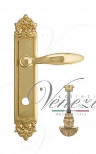 Дверная ручка на планке Venezia Maggiore WC-4 сантехническая PL96 (полир. латунь); ?>