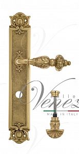 Дверная ручка на планке Venezia Lucrecia WC-4 сантехническая PL97 (полир. латунь); ?>