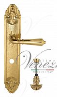 Дверная ручка на планке Venezia Vignole WC-4 сантехническая PL90 (полир. латунь)