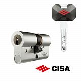 Цилиндровый механизм Cisa RS5 60мм (30/30T) ключ/шток (никель)