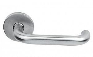 Ручка дверная Apecs H-0203-INOX (нержавеющая сталь); ?>