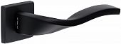 Дверная ручка Extreza Hi-Tech Slim PERLA 114 R11 квадратное основание F22 (черный матовый)