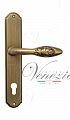 Дверная ручка на планке Venezia Casanova CYL под цилиндр PL02 (матовая бронза)