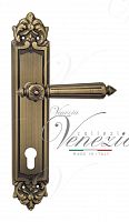 Дверная ручка на планке Venezia Castello CYL под цилиндр PL96 (мат. бронза)