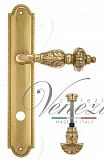Дверная ручка на планке Venezia Lucrecia WC-4 сантехническая PL98 (полир. латунь)
