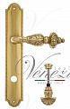Дверная ручка на планке Venezia Lucrecia WC-4 сантехническая PL98 (полир. латунь)