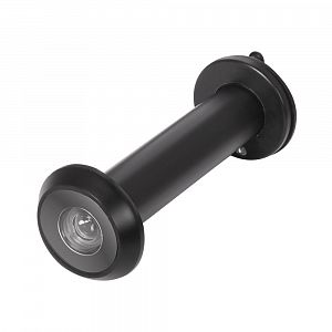 Дверной глазок Fuaro DVZ4 16/180/70x130 (оптика пластик угол обзора 180) BL-24 (черный); ?>