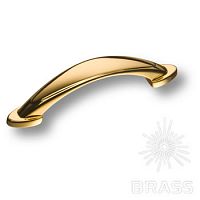 Мебельная ручка BRASS 15.272 современная классика 64 мм 19 (глянцевое золото 24K)