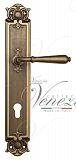 Дверная ручка на планке Venezia Classic CYL под цилиндр PL97 (мат. бронза)