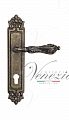 Дверная ручка на планке Venezia Monte Cristo CYL под цилиндр PL96 (ант. бронза)