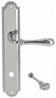 Дверная ручка на планке Extreza Carrera 321 WC сантехническая PL03 (полированный хром) F04