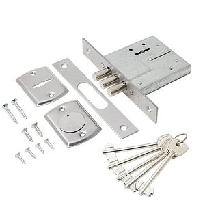 Врезной замок Avers R12/S6-CR (хром); ?>