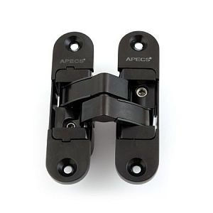 Петля скрытой установки Apecs DH-1130-95*23*5-3D-Z-BL-R (черная) правая до 40кг; ?>