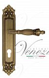 Дверная ручка на планке Venezia Olimpo CYL под цилиндр PL96 (мат. бронза)