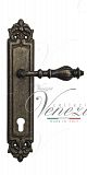 Дверная ручка на планке Venezia Gifestion CYL под цилиндр PL96 (ант. бронза)