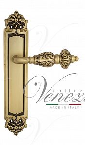 Дверная ручка на планке Venezia Lucrecia PASS проходная PL96 (франц. золото); ?>